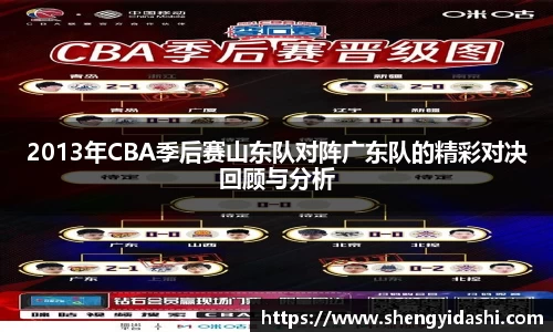 2013年CBA季后赛山东队对阵广东队的精彩对决回顾与分析